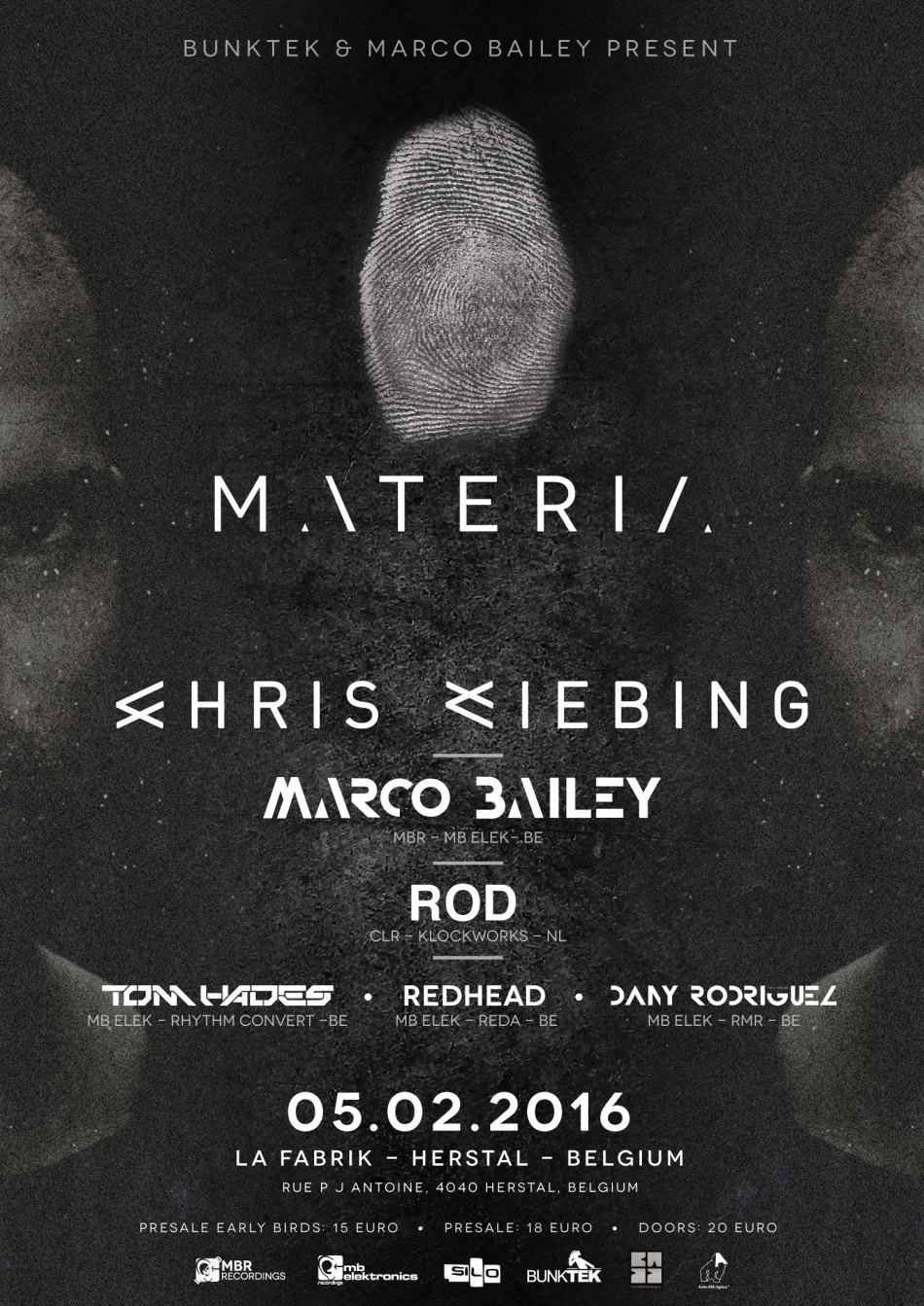 bunkTEK & Marco Bailey present MATERIA